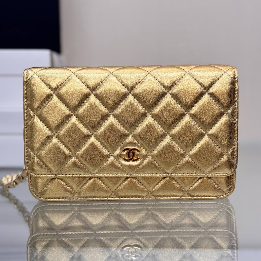 CC Bags Best Lambskin Wallet on Chain 19cm