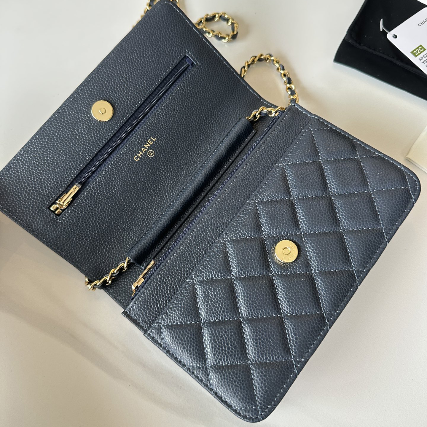 CC Bags Best Caviar Wallet on Chain 19cm