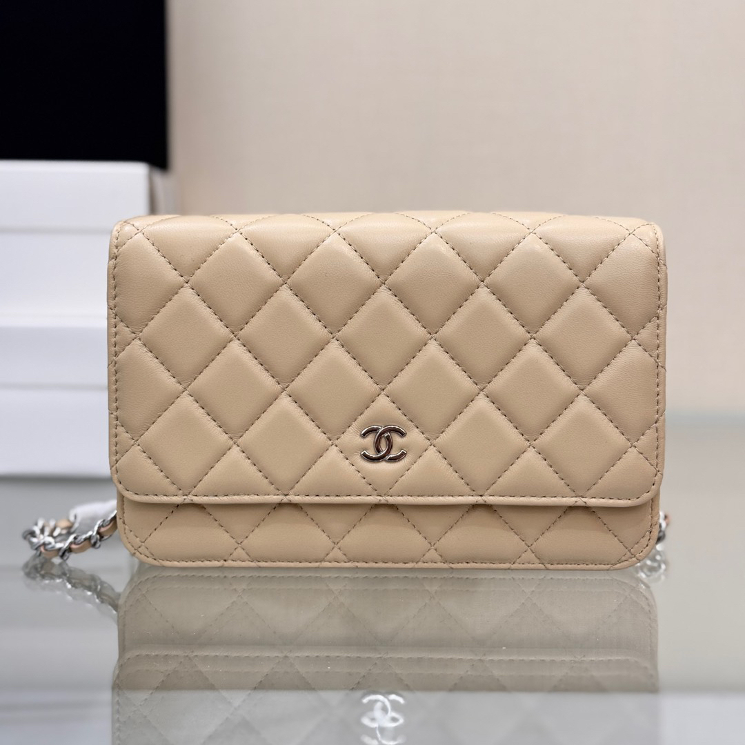 CC Bags Best Lambskin Wallet on Chain 19cm