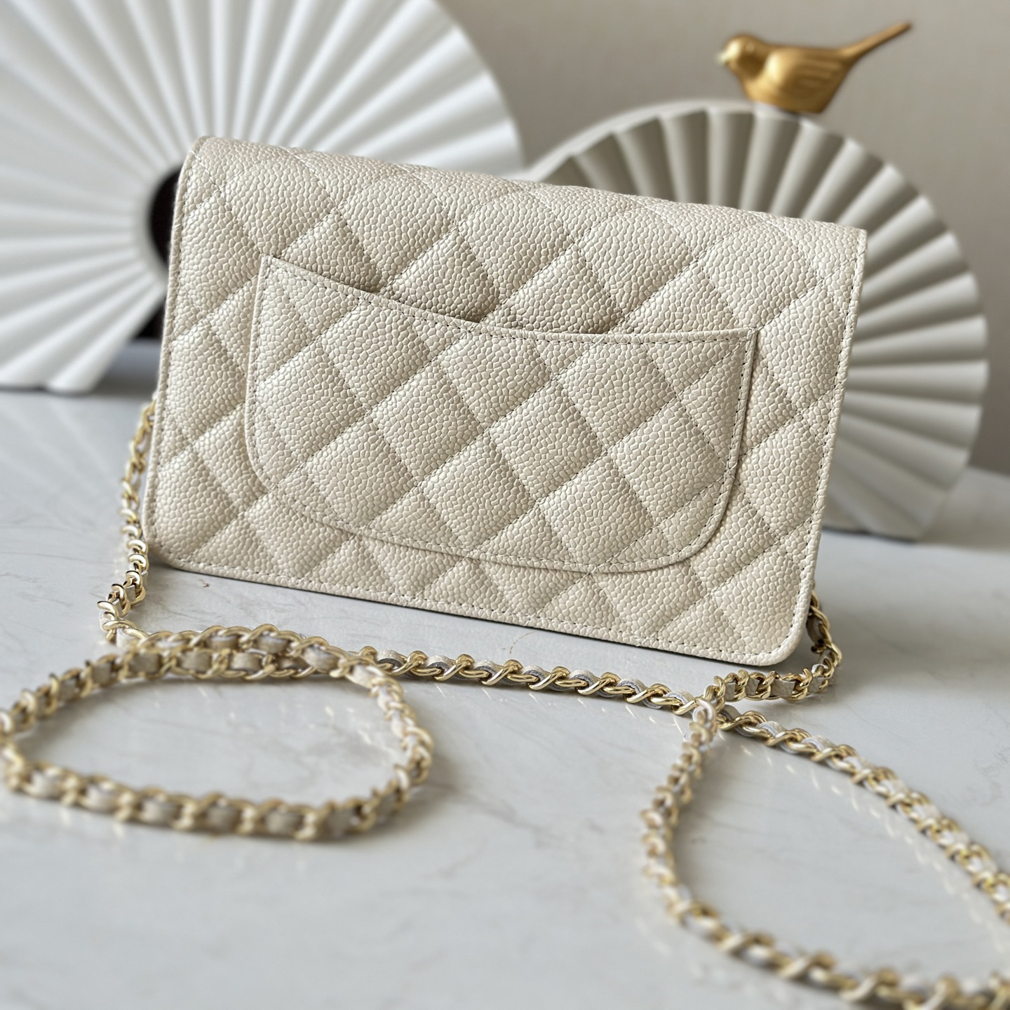 CC Bags Best Caviar Wallet on Chain 19cm