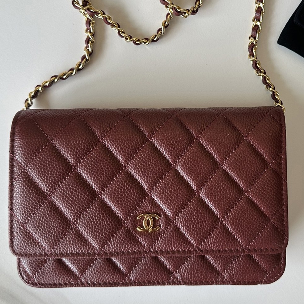CC Bags Best Caviar Wallet on Chain 19cm