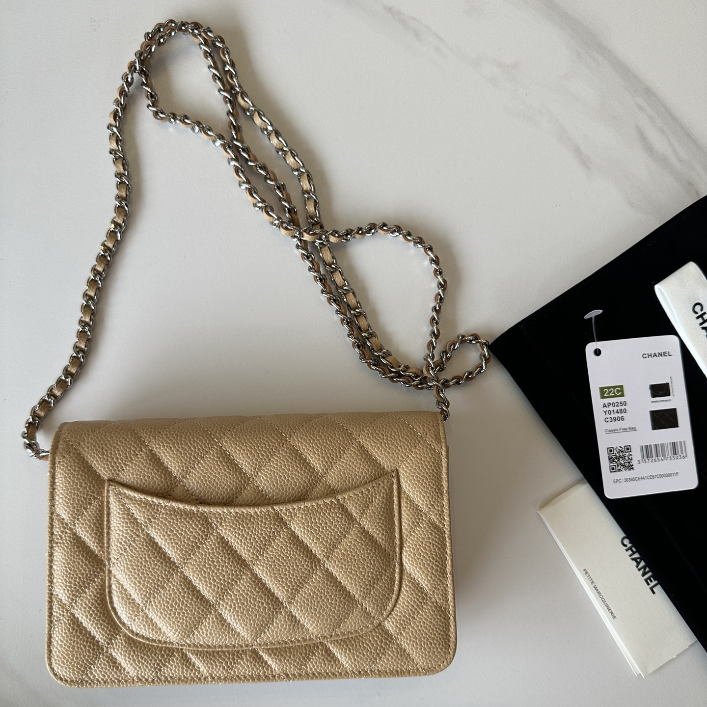 CC Bags Best Caviar Wallet on Chain 19cm