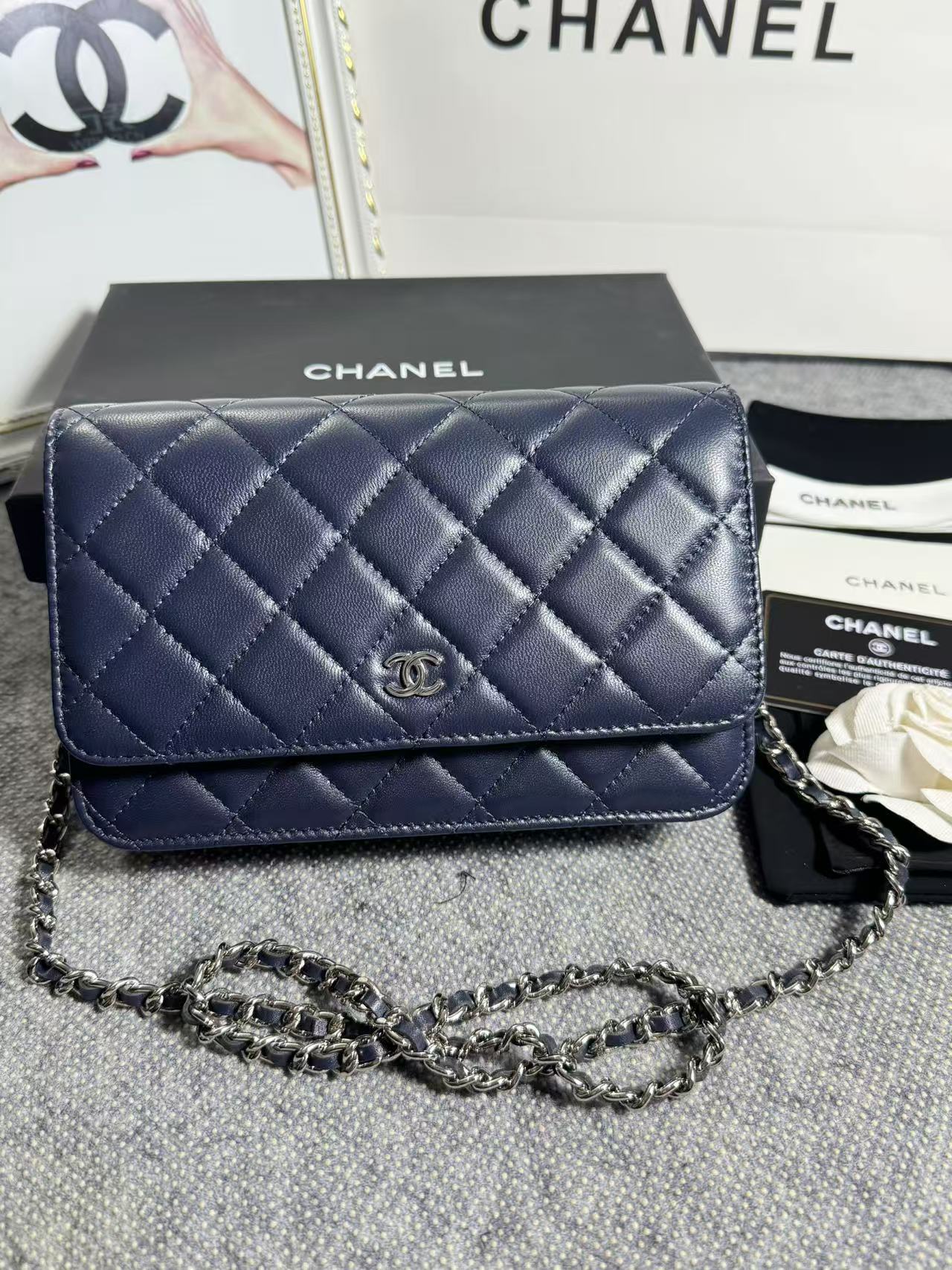 CC Bags Best Lambskin Wallet on Chain 19cm