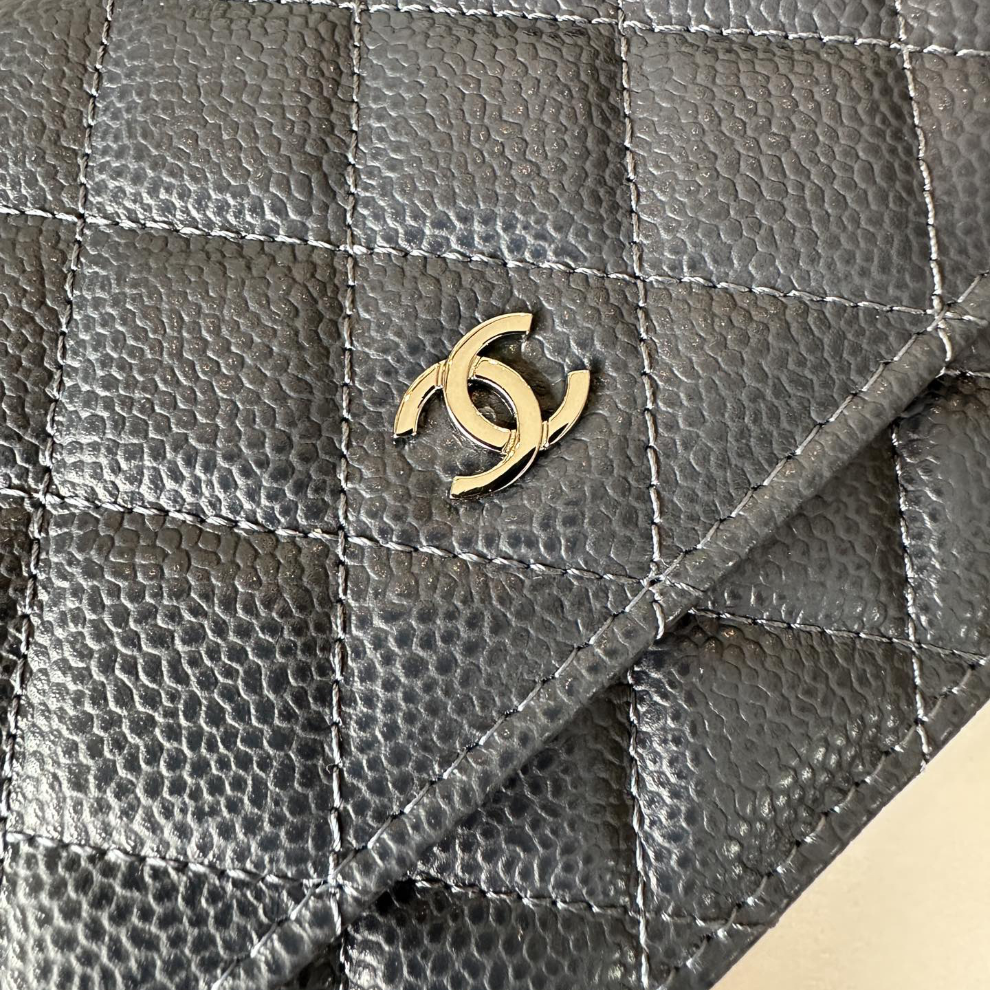 CC Bags Best Caviar Wallet on Chain 19cm