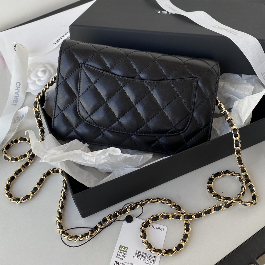 CC Bags Best Lambskin Wallet on Chain 19cm