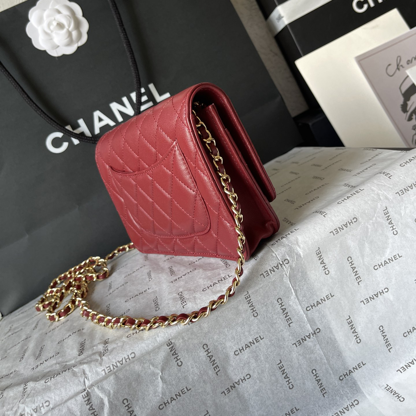CC Bags Best Lambskin Wallet on Chain 19cm