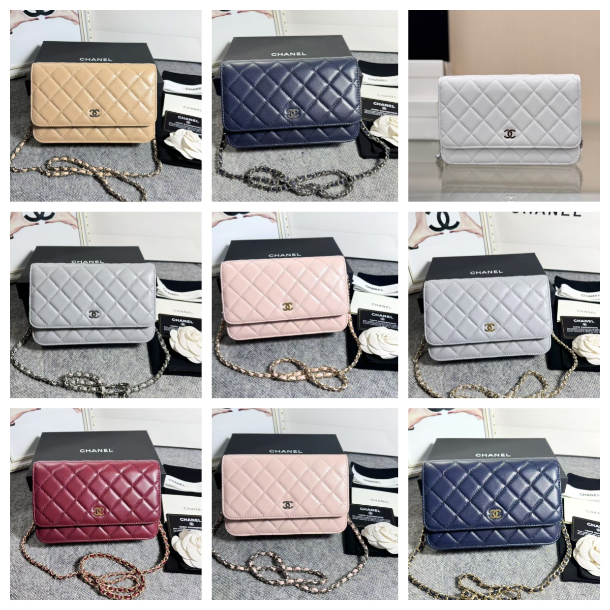 CC Bags Best Lambskin Wallet on Chain 19cm
