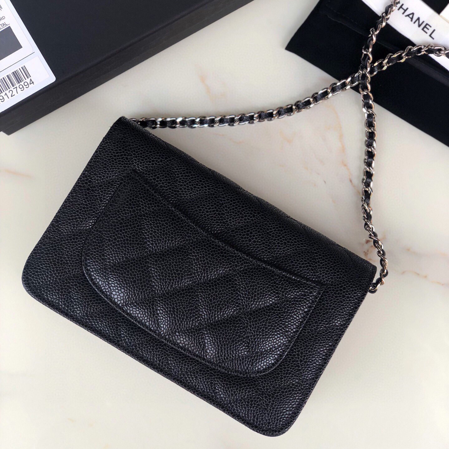 CC Bags Best Caviar Wallet on Chain 19cm