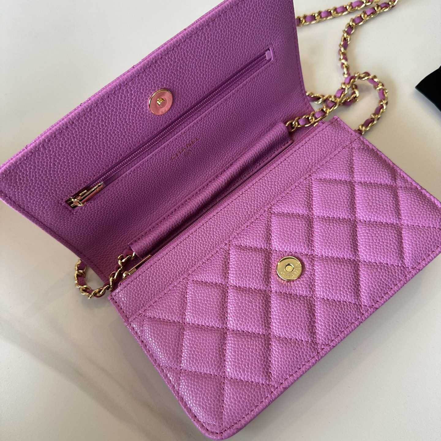CC Bags Best Caviar Wallet on Chain 19cm