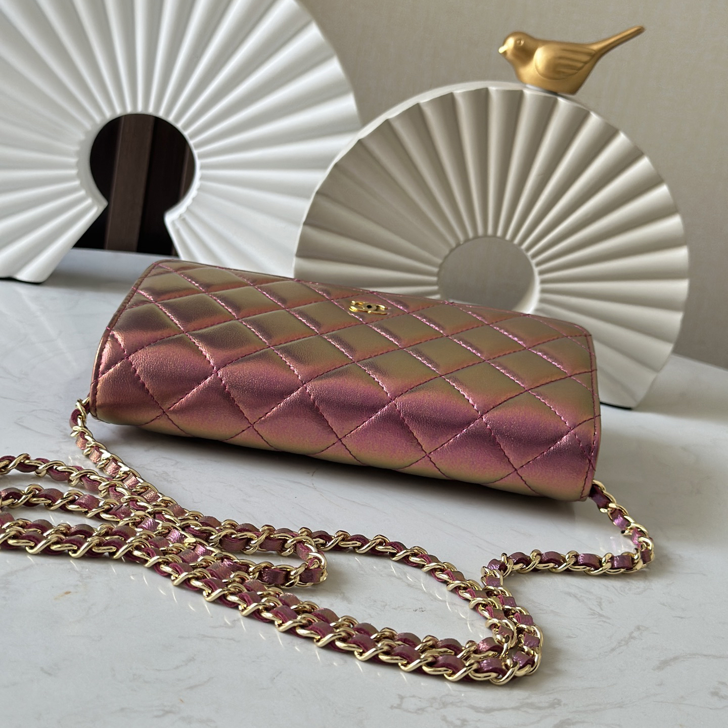 CC Bags Best Lambskin Wallet on Chain 19cm