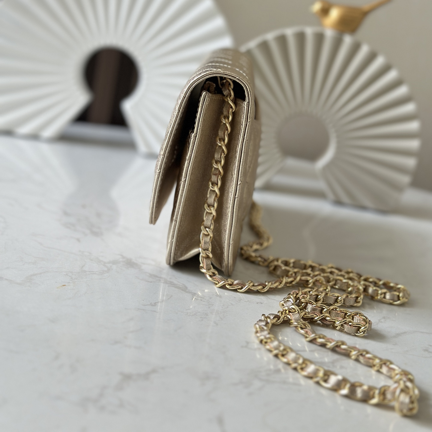 CC Bags Best Lambskin Wallet on Chain 19cm