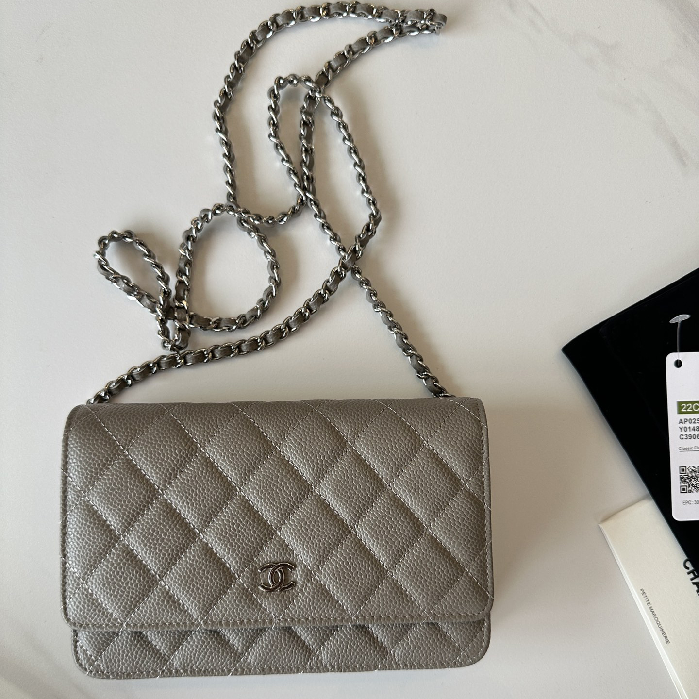 CC Bags Best Caviar Wallet on Chain 19cm