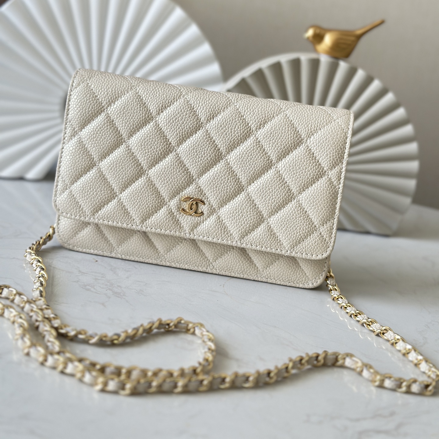 CC Bags Best Caviar Wallet on Chain 19cm