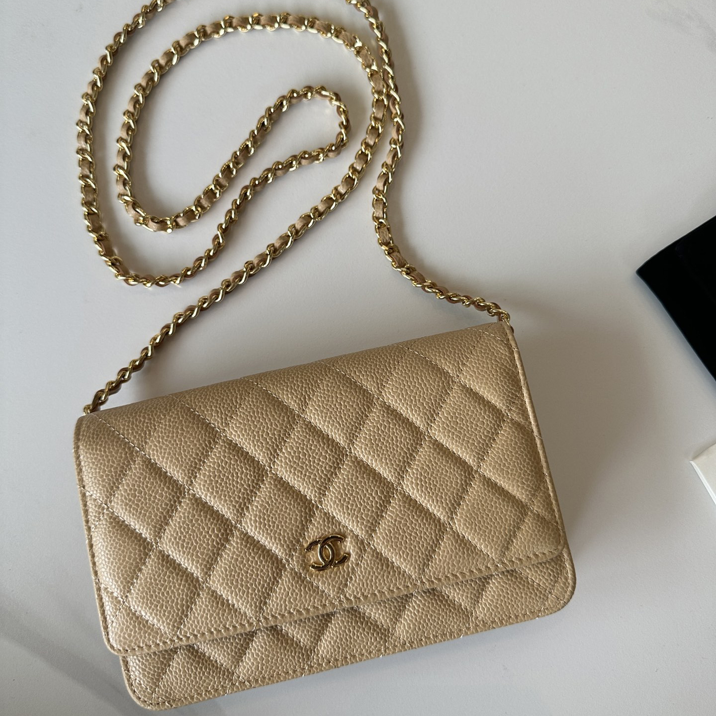 CC Bags Best Caviar Wallet on Chain 19cm