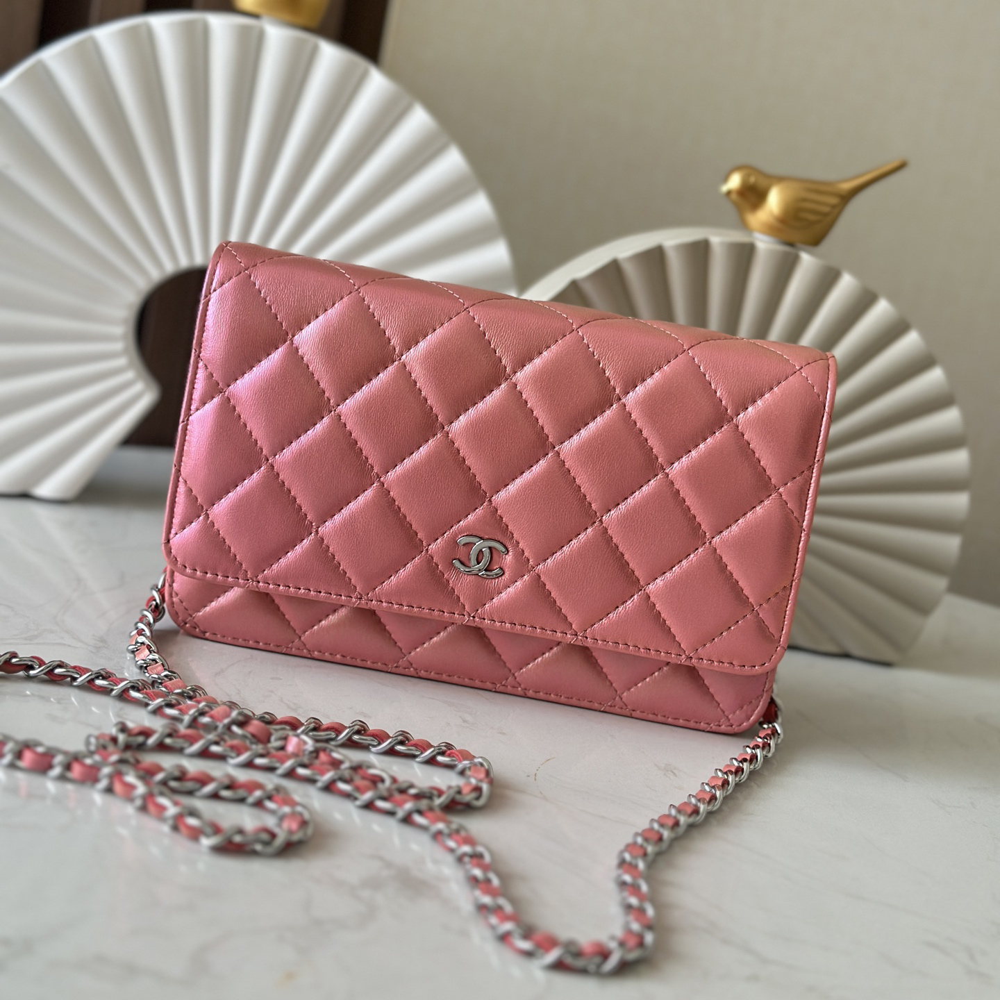 CC Bags Best Lambskin Wallet on Chain 19cm