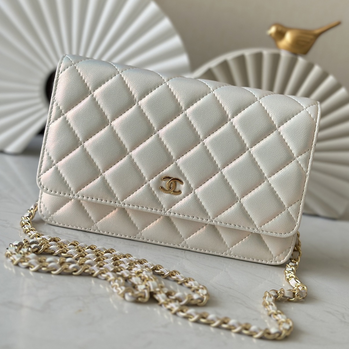 CC Bags Best Lambskin Wallet on Chain 19cm