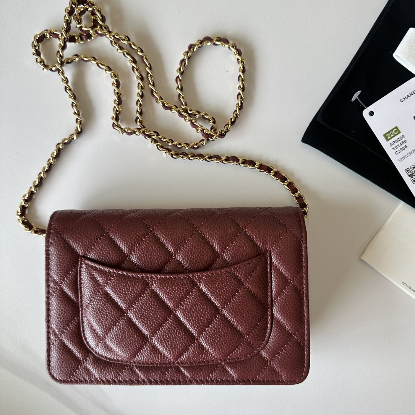 CC Bags Best Caviar Wallet on Chain 19cm