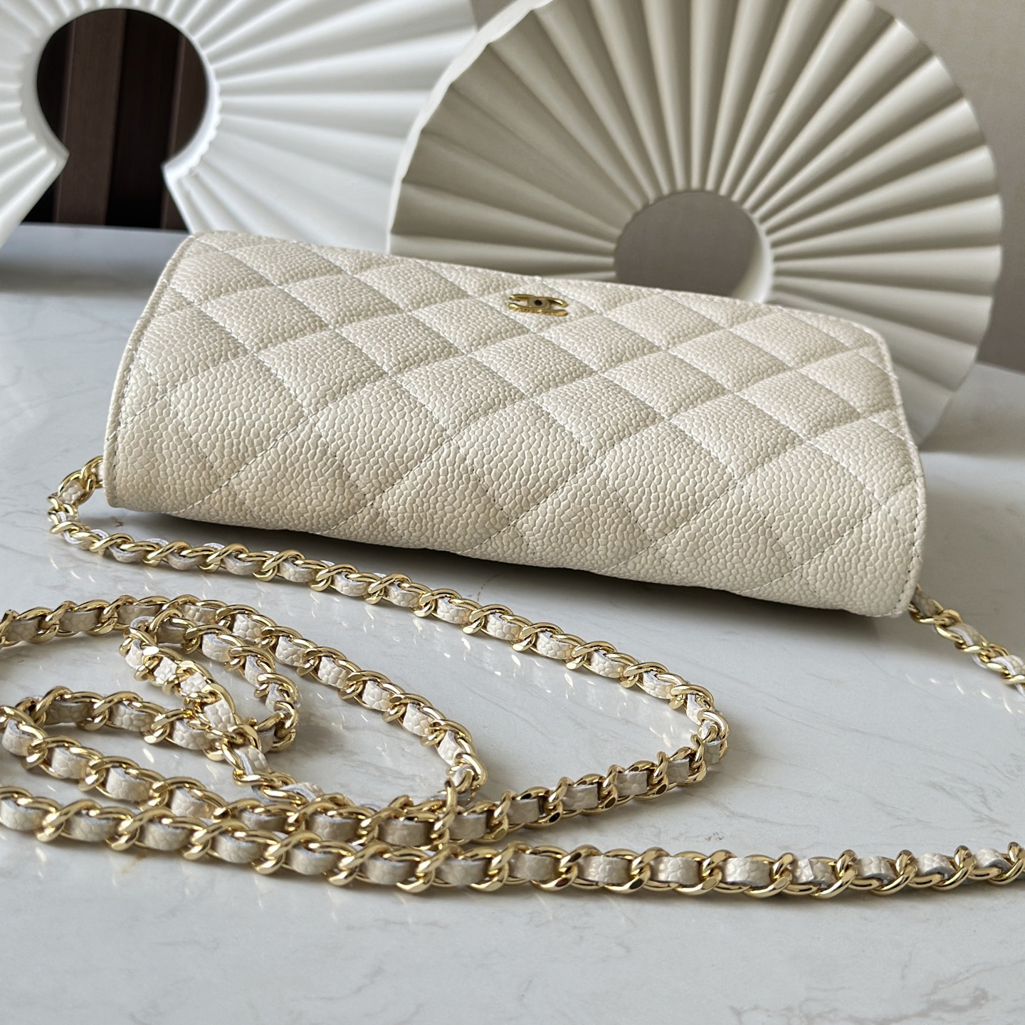 CC Bags Best Caviar Wallet on Chain 19cm