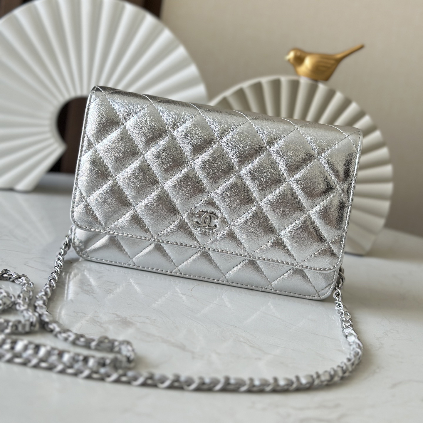 CC Bags Best Lambskin Wallet on Chain 19cm