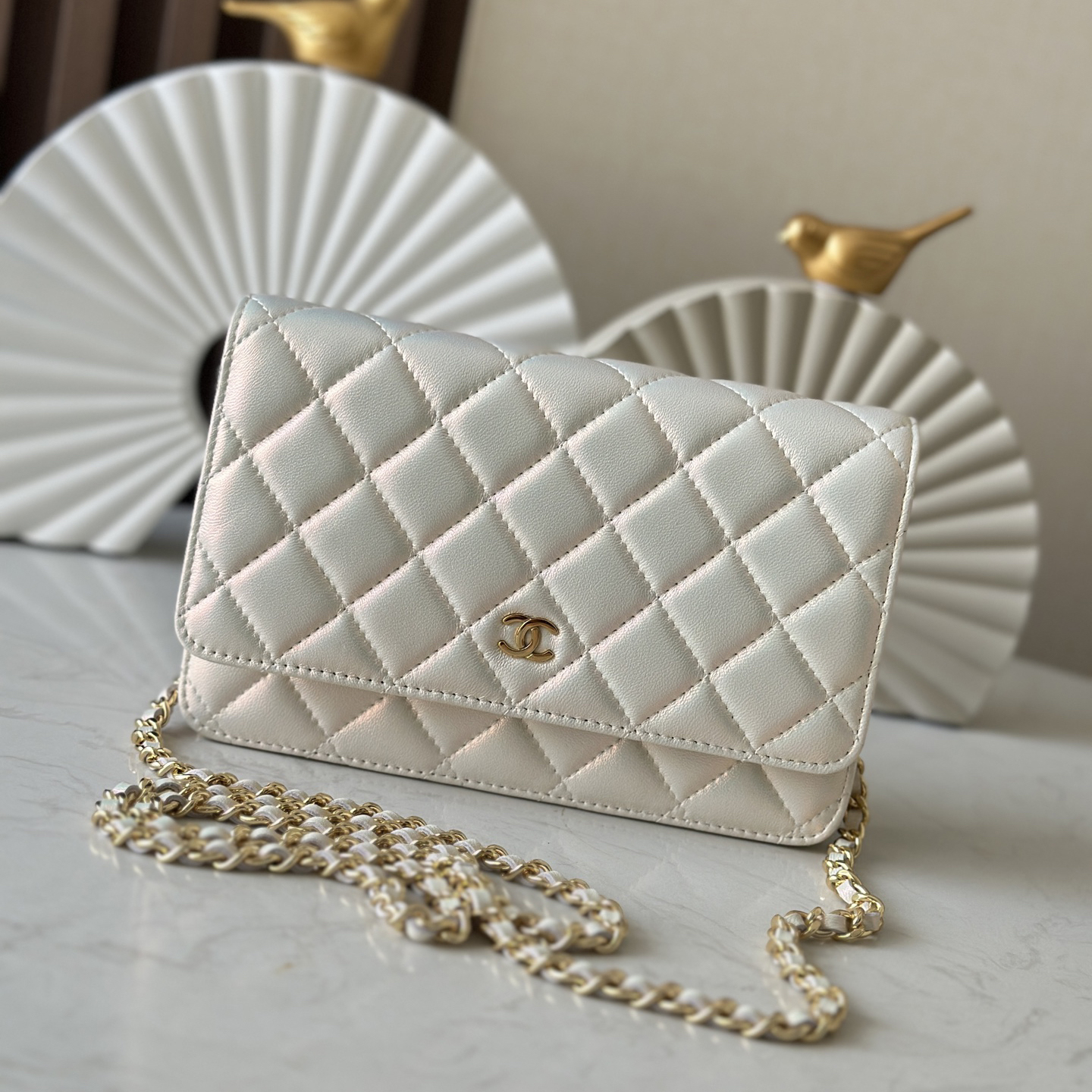 CC Bags Best Lambskin Wallet on Chain 19cm