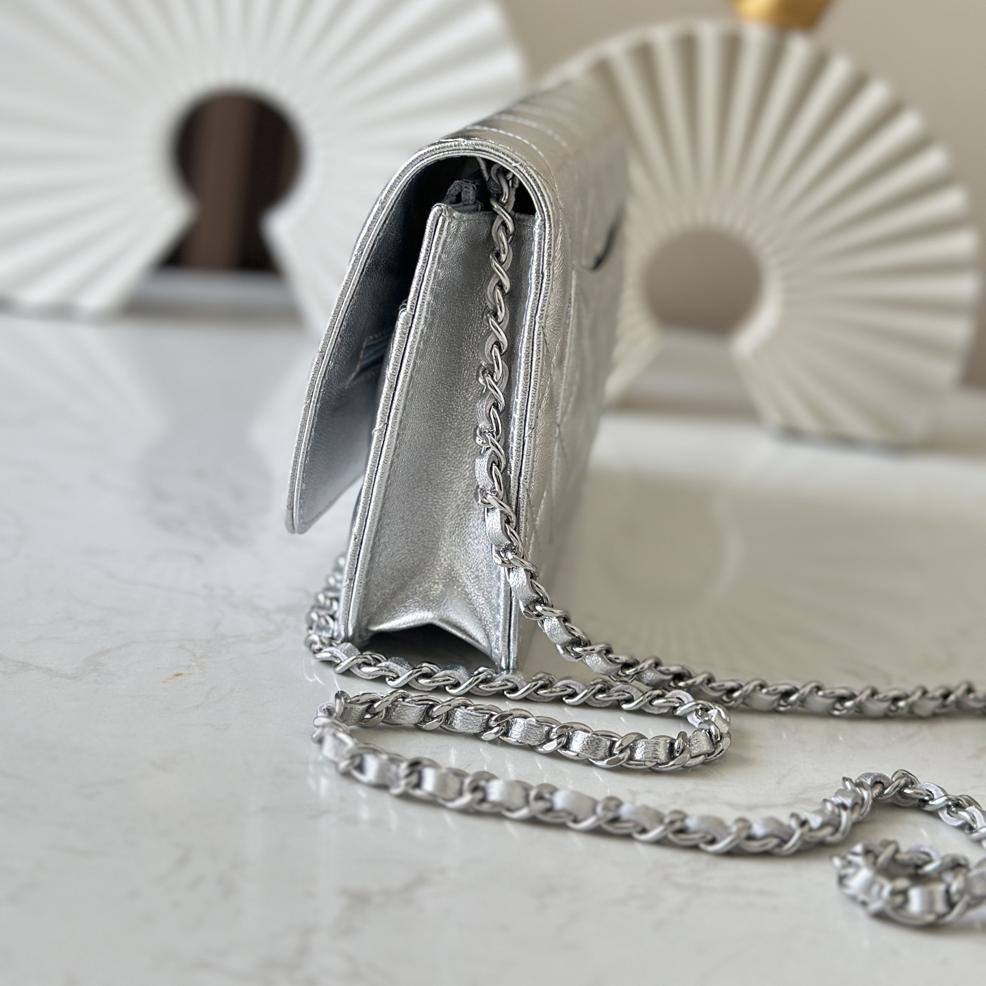 CC Bags Best Lambskin Wallet on Chain 19cm