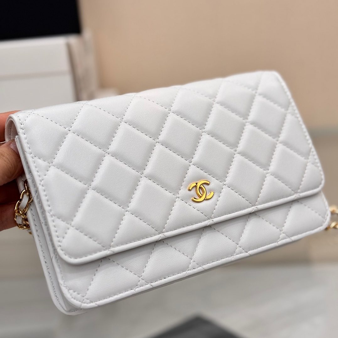 CC Bags Best Lambskin Wallet on Chain 19cm
