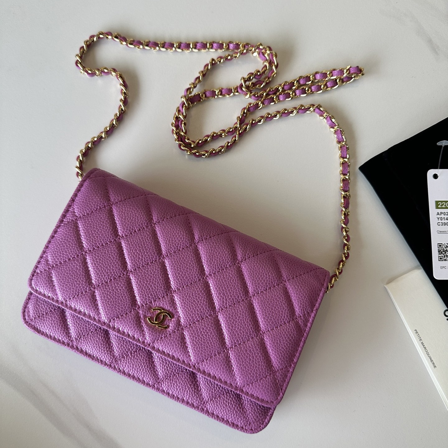 CC Bags Best Caviar Wallet on Chain 19cm