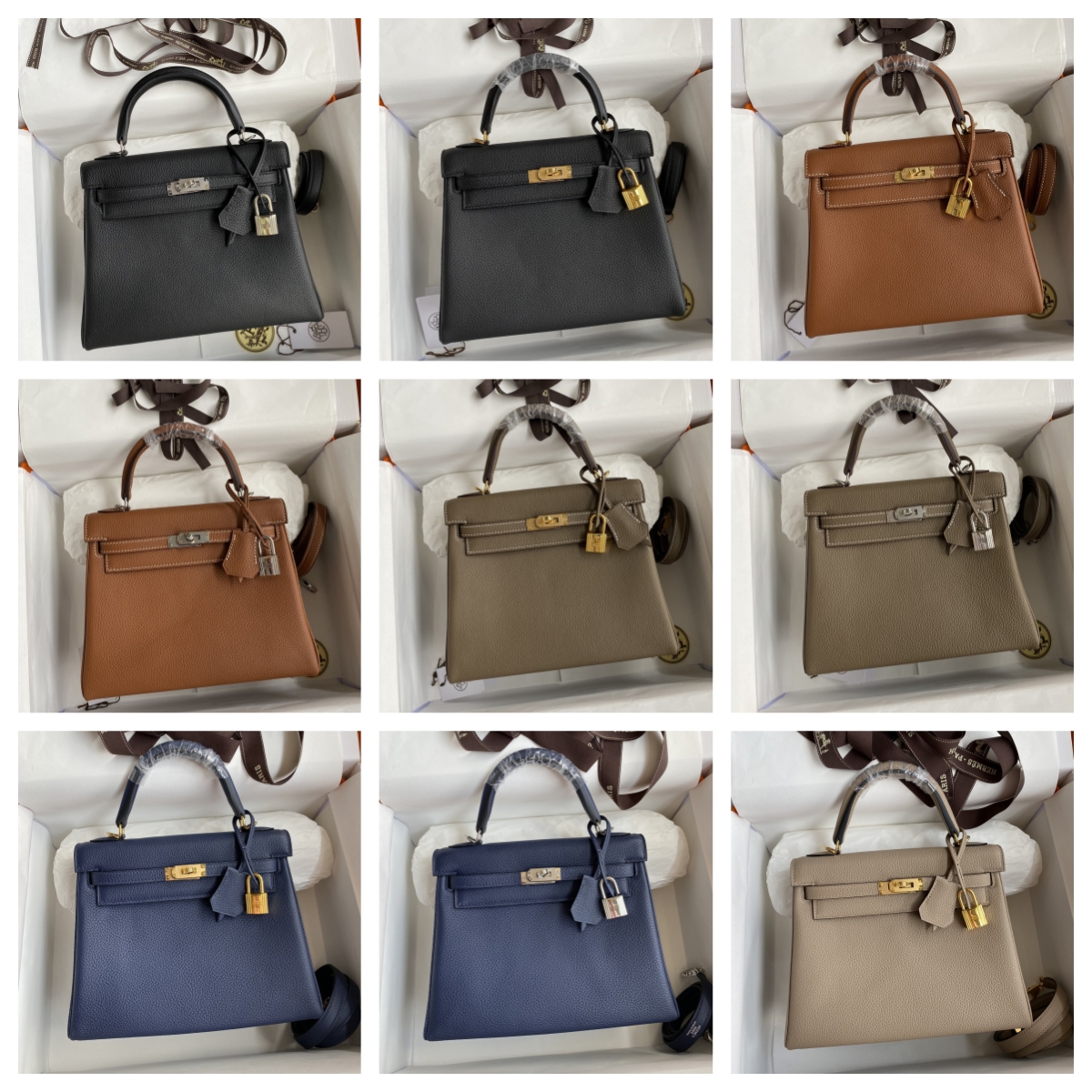 oKELLYo Bags 25cm Togo Leather Best