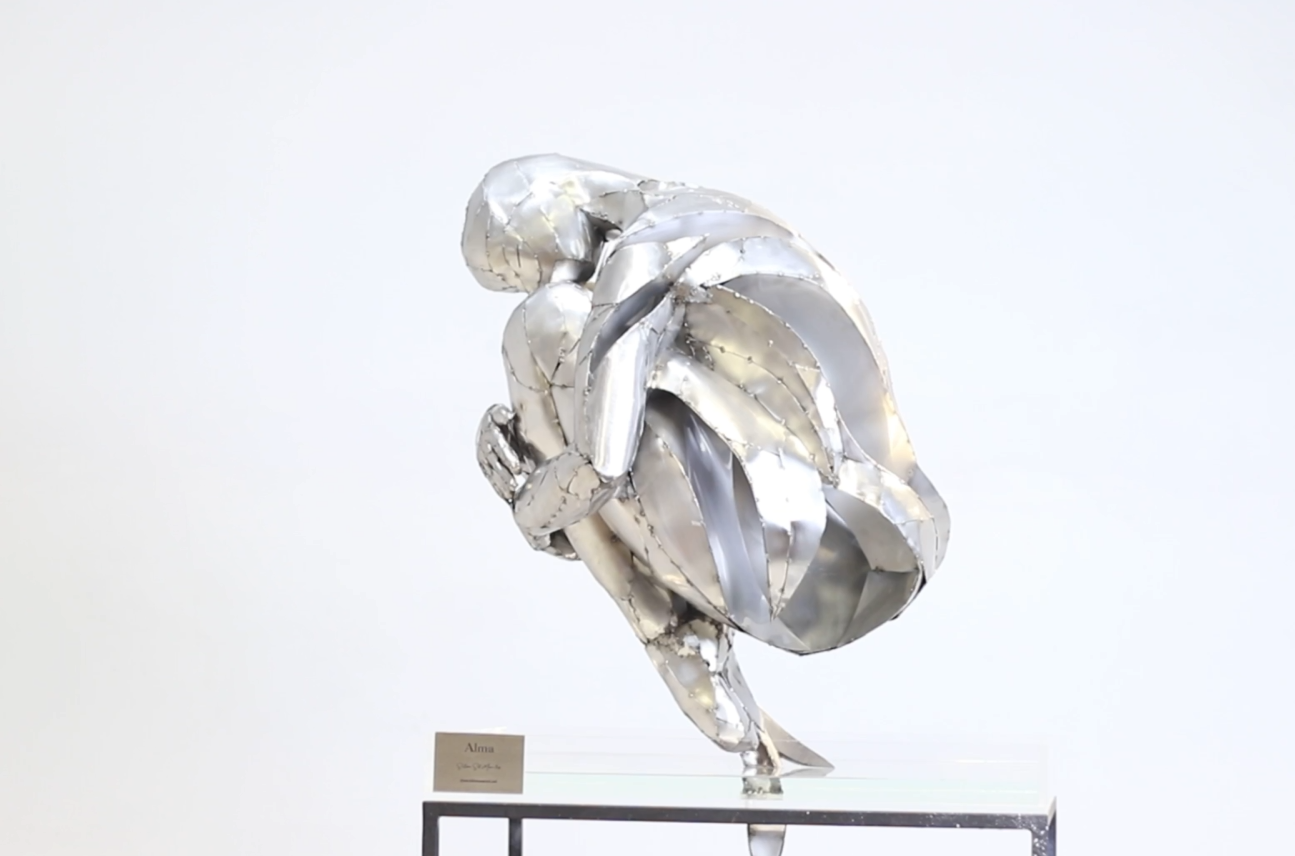 ALMA – Escultura en Acero Inoxidable Forjado en Frío | Sol Satori