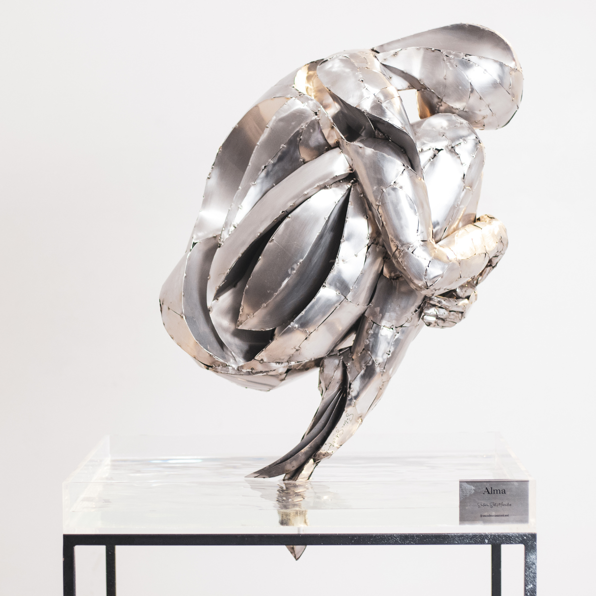 ALMA – Escultura en Acero Inoxidable Forjado en Frío | Sol Satori