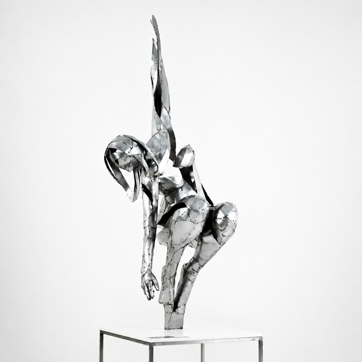 MERKABAH– Escultura Monumental en Acero Inoxidable | Sol Satori
