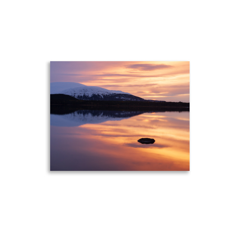 Poster of Loch Morlich Winter sunset