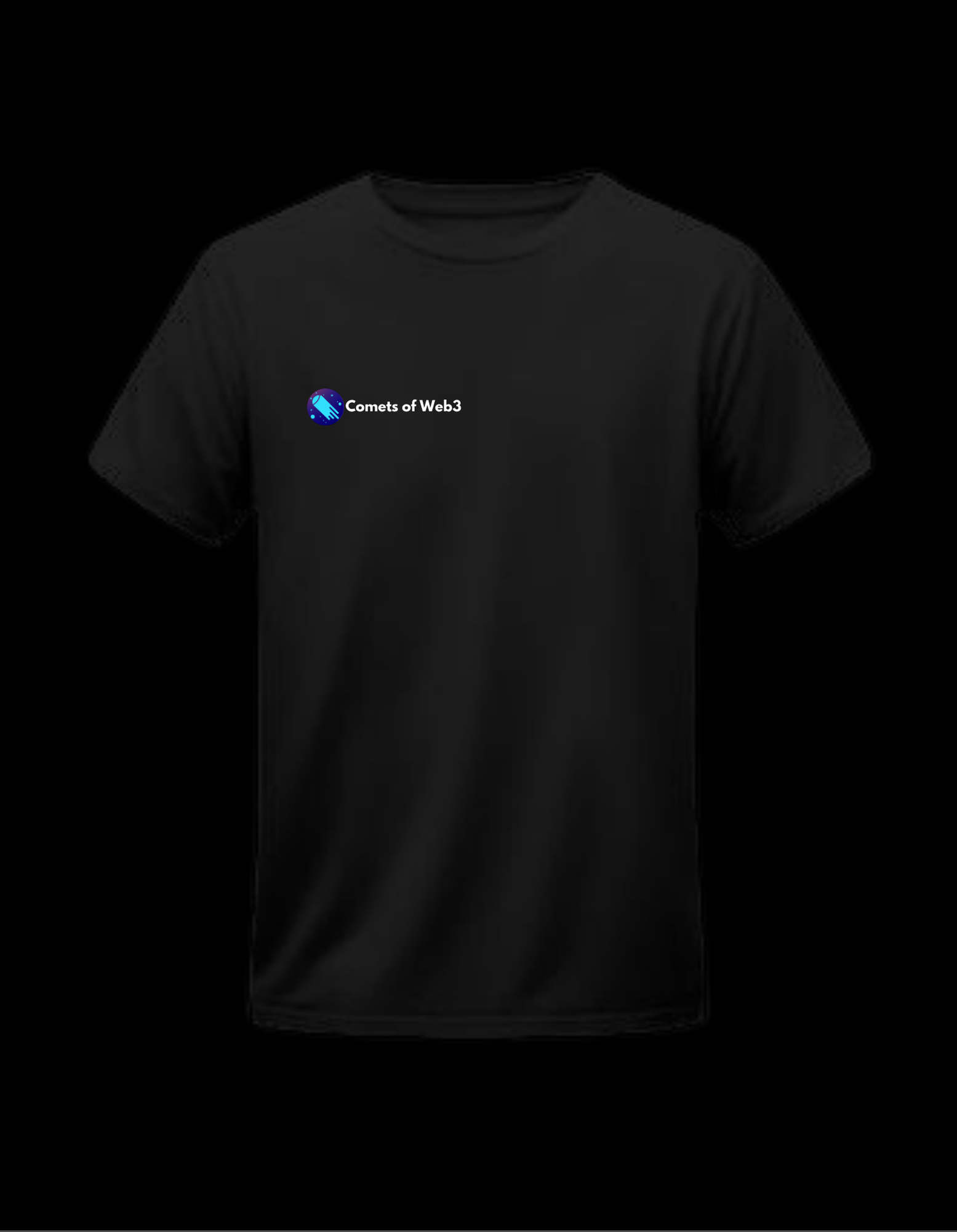 Comets of Web3 Black T-Shirt - "Build. Learn. Repeat."