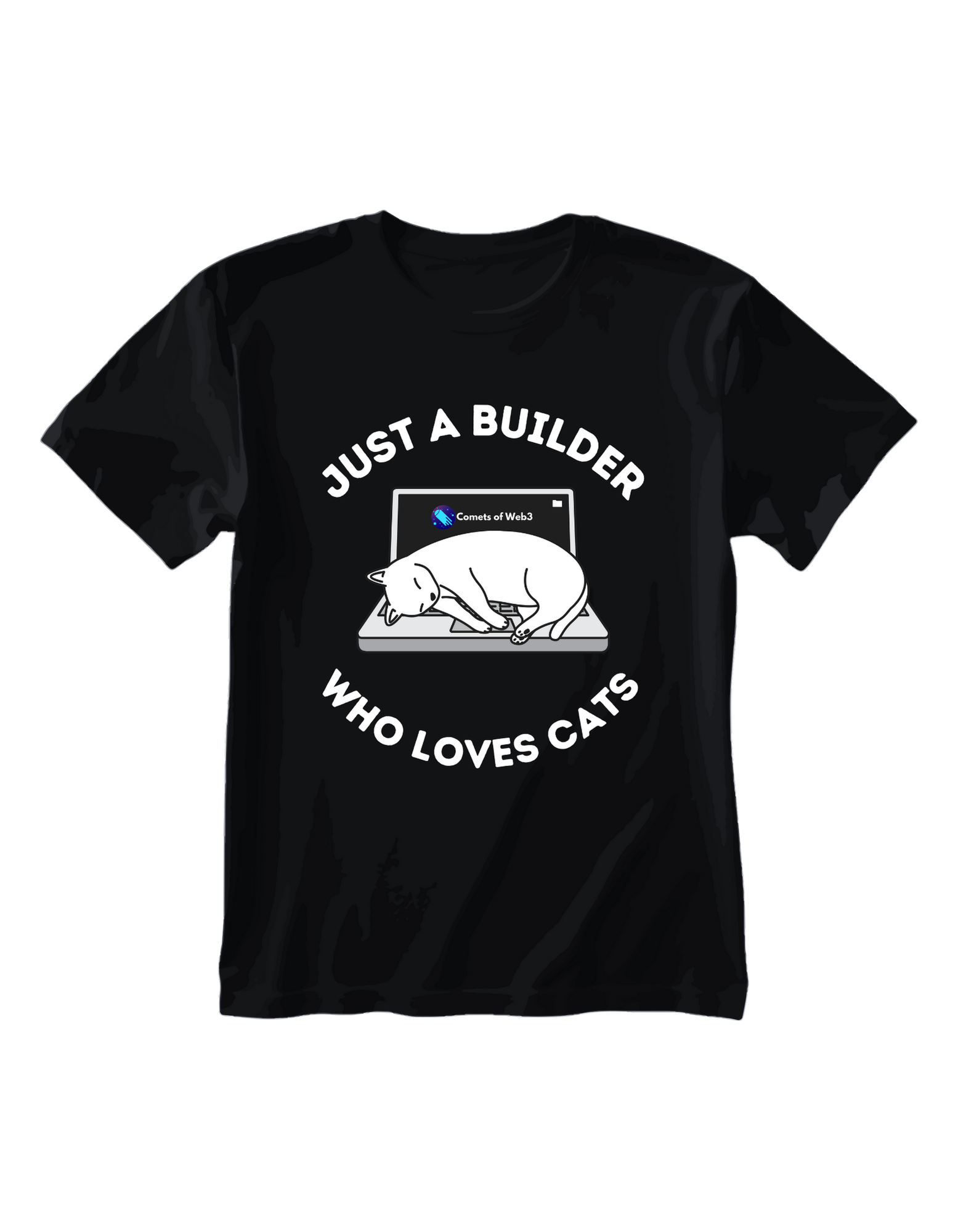 Just a Builder Who Loves Cats T-Shirt