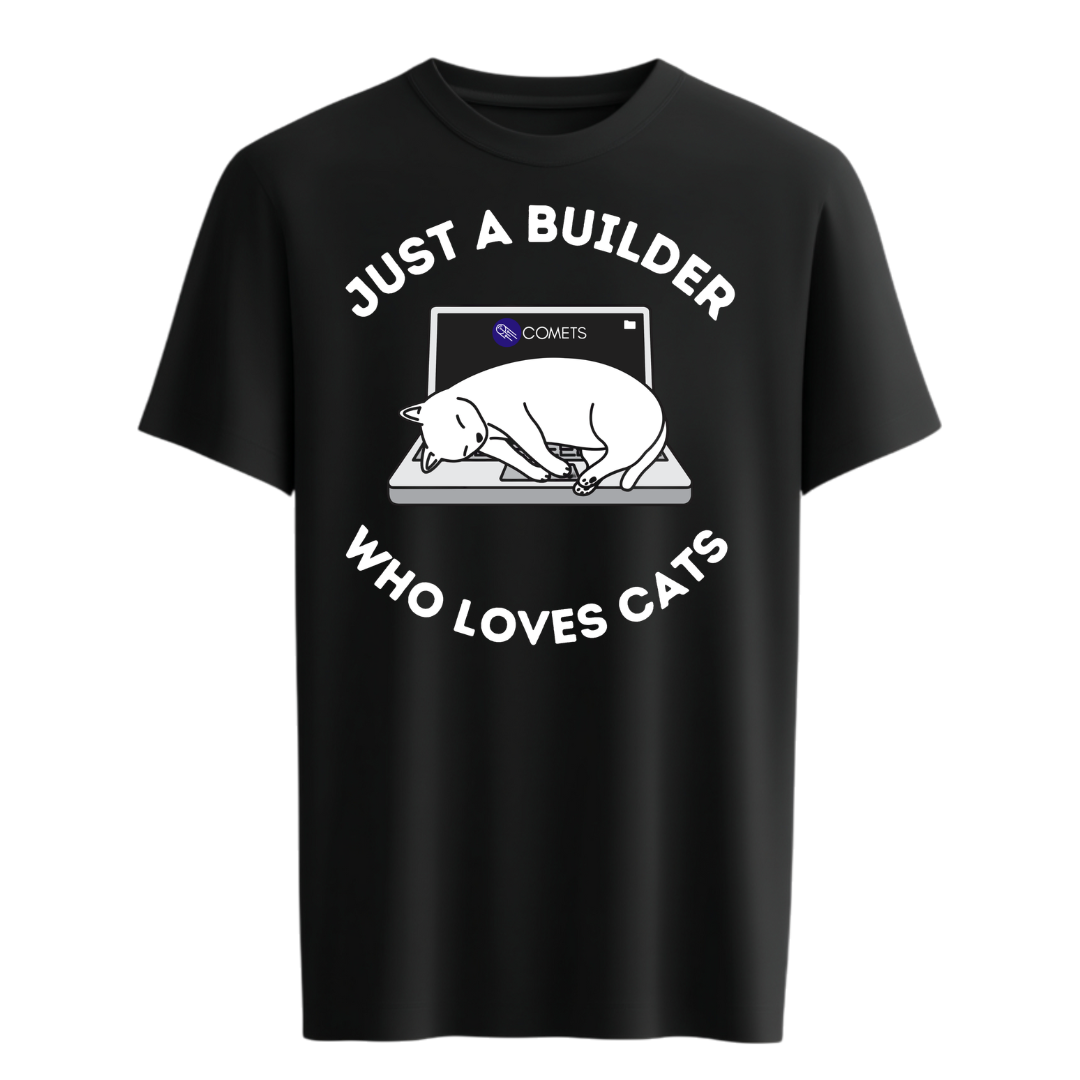 Just a Builder Who Loves Cats T-Shirt