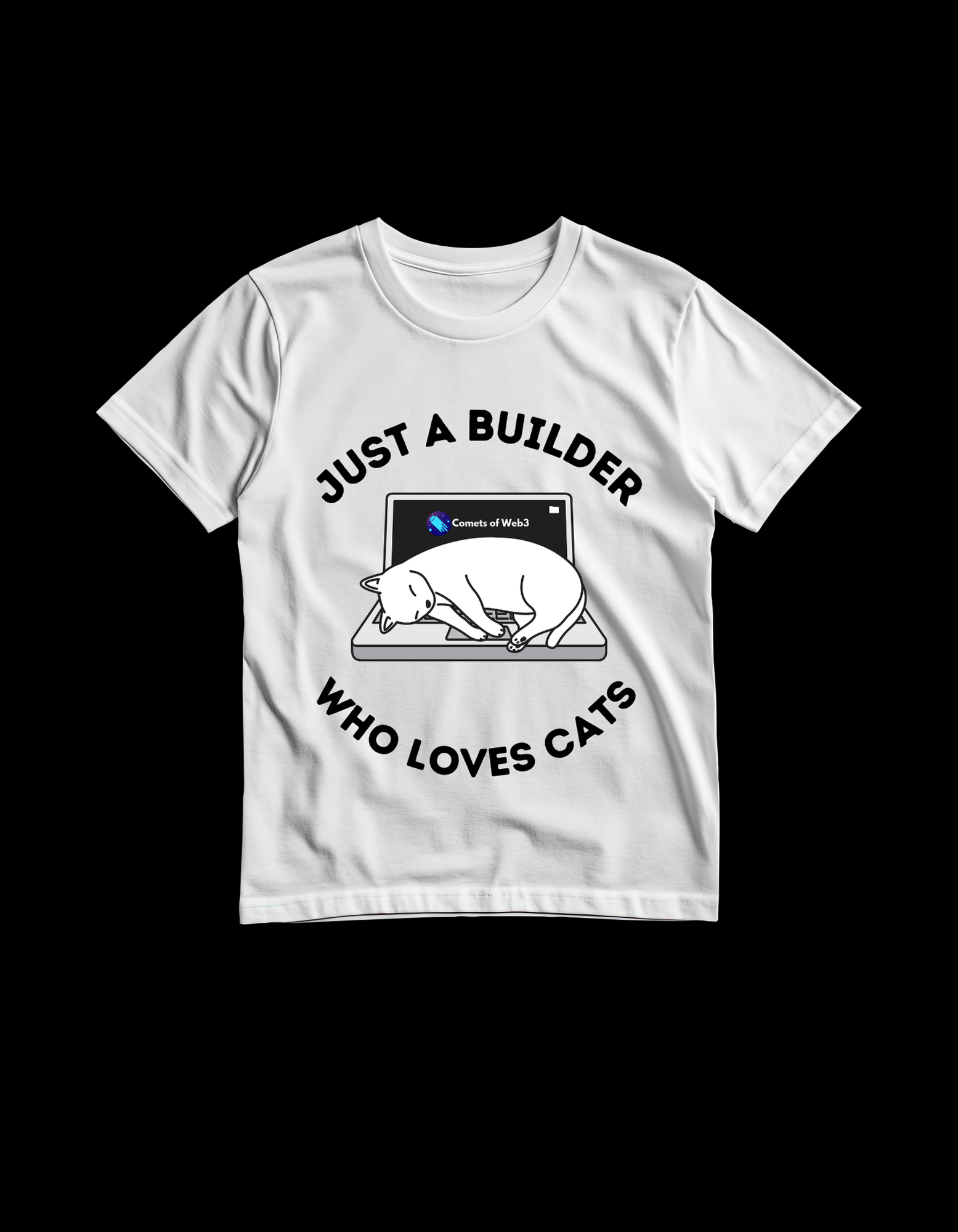 Just a Builder Who Loves Cats T-Shirt
