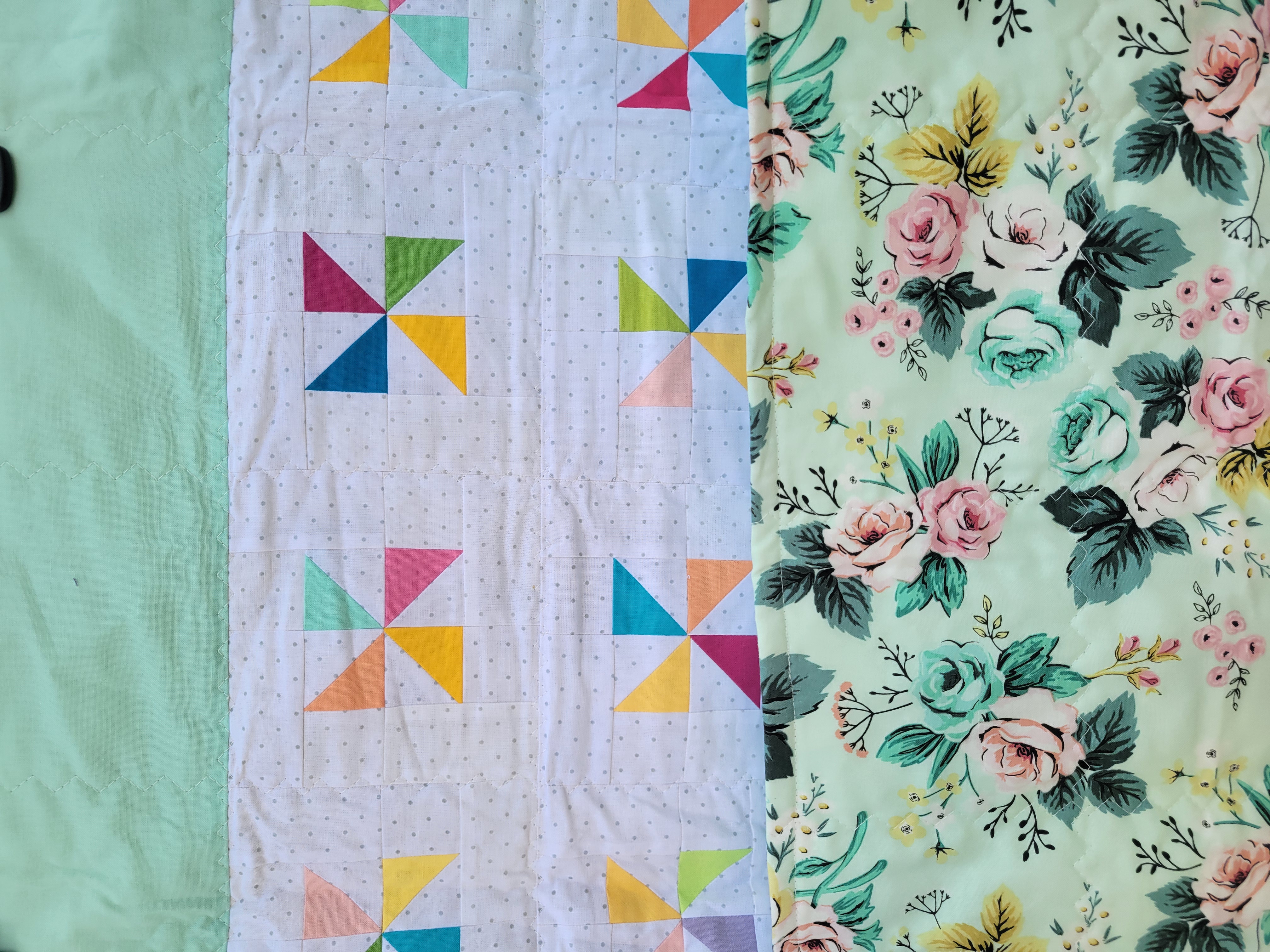 Colorful Pinwheel Quilt