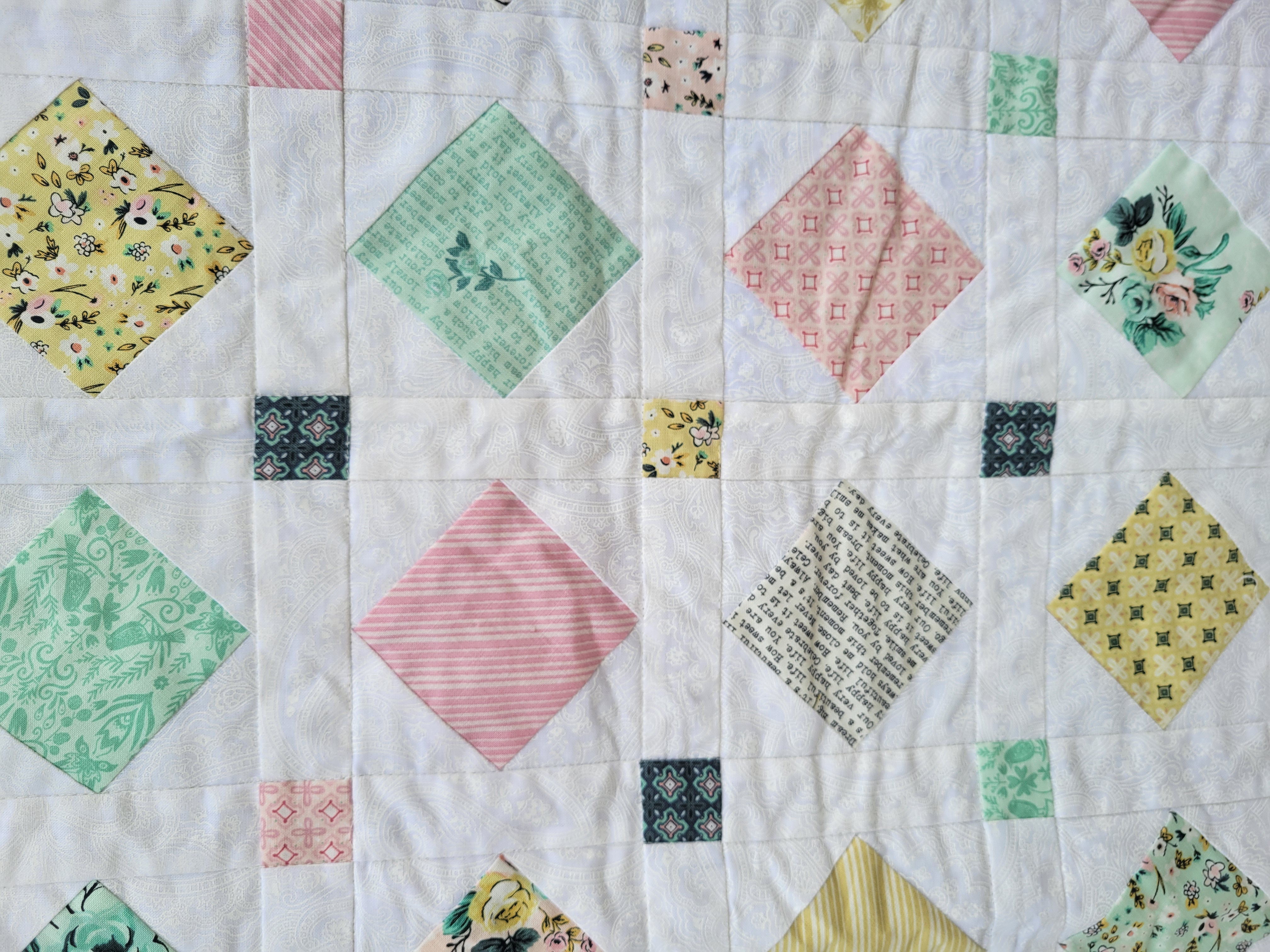 Pastel Modern Charm Quilt