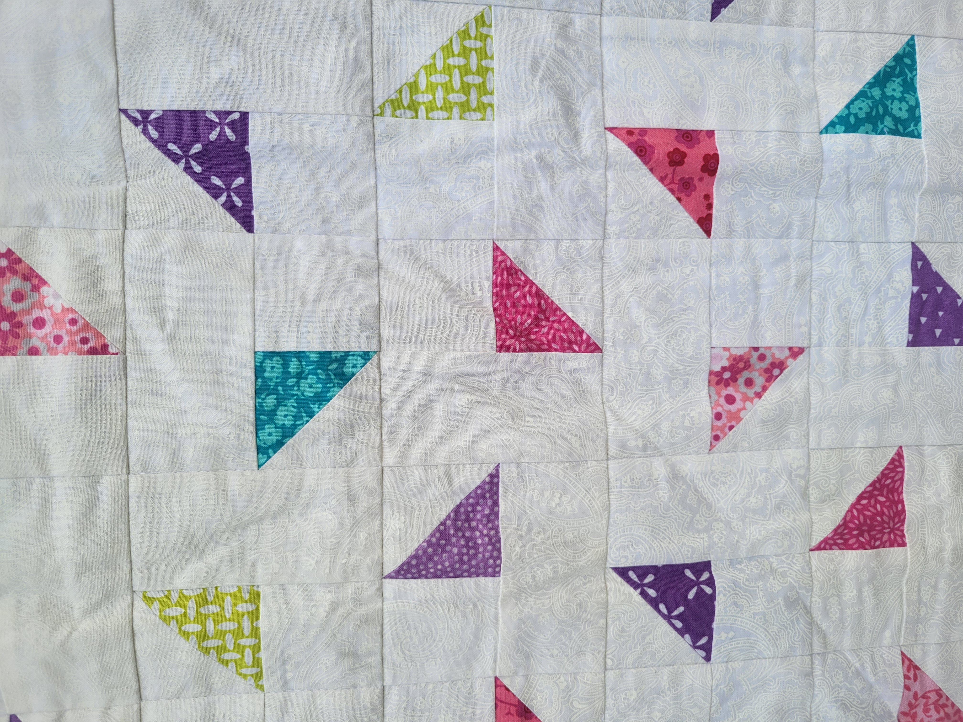 Purple Confetti Triangle Quilt