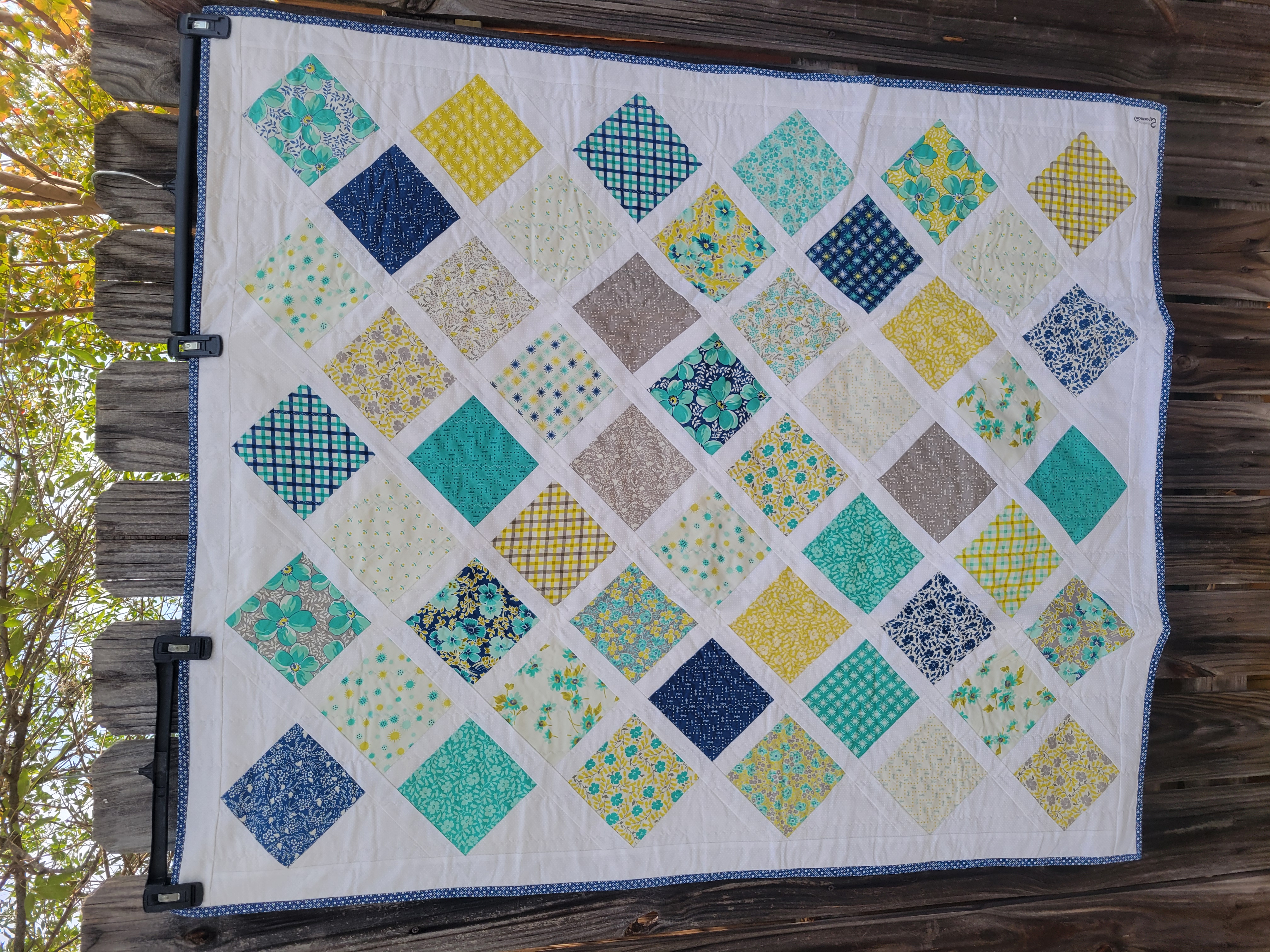 Flower for Freya Lattice Quilt