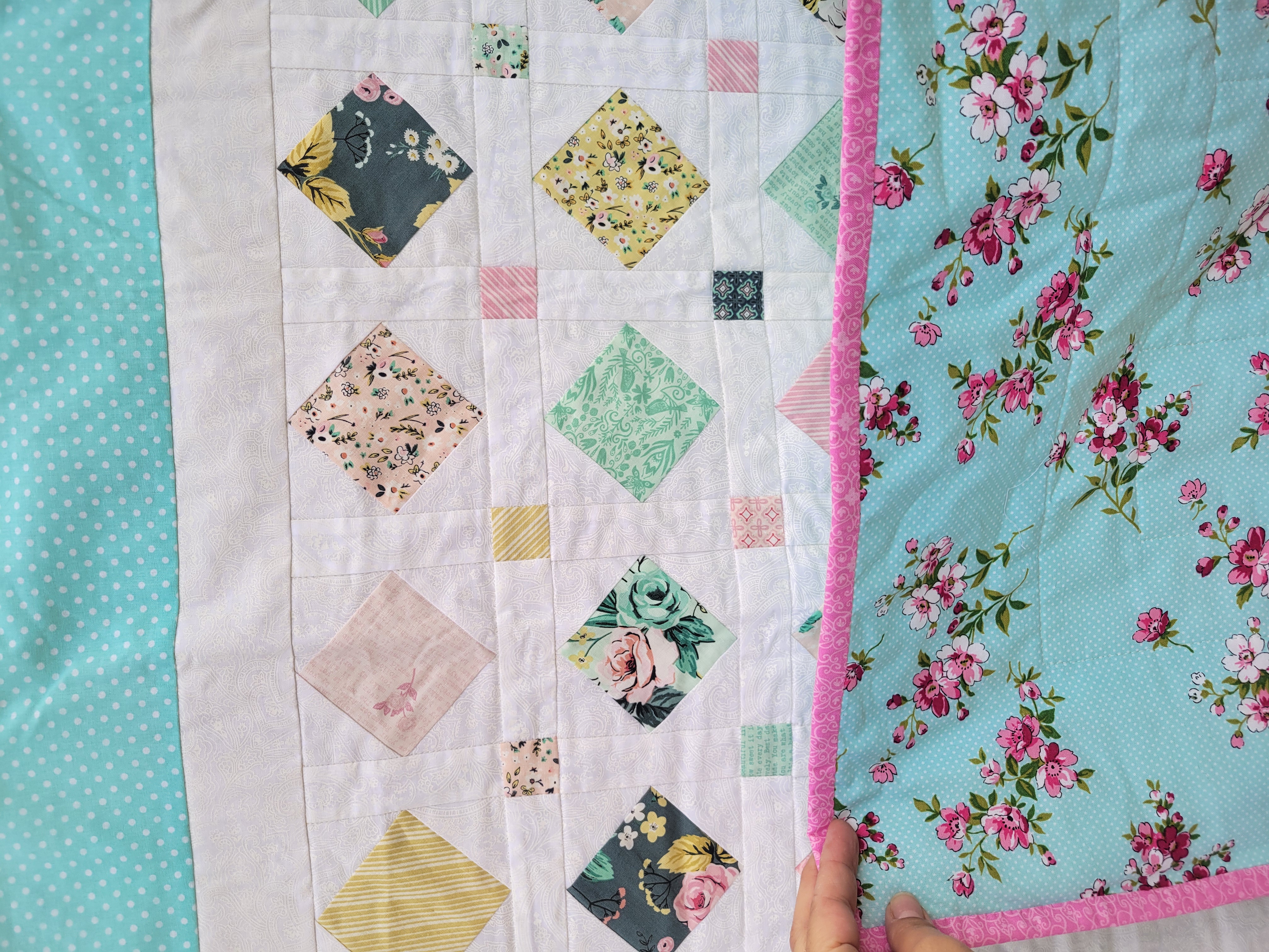 Pastel Modern Charm Quilt