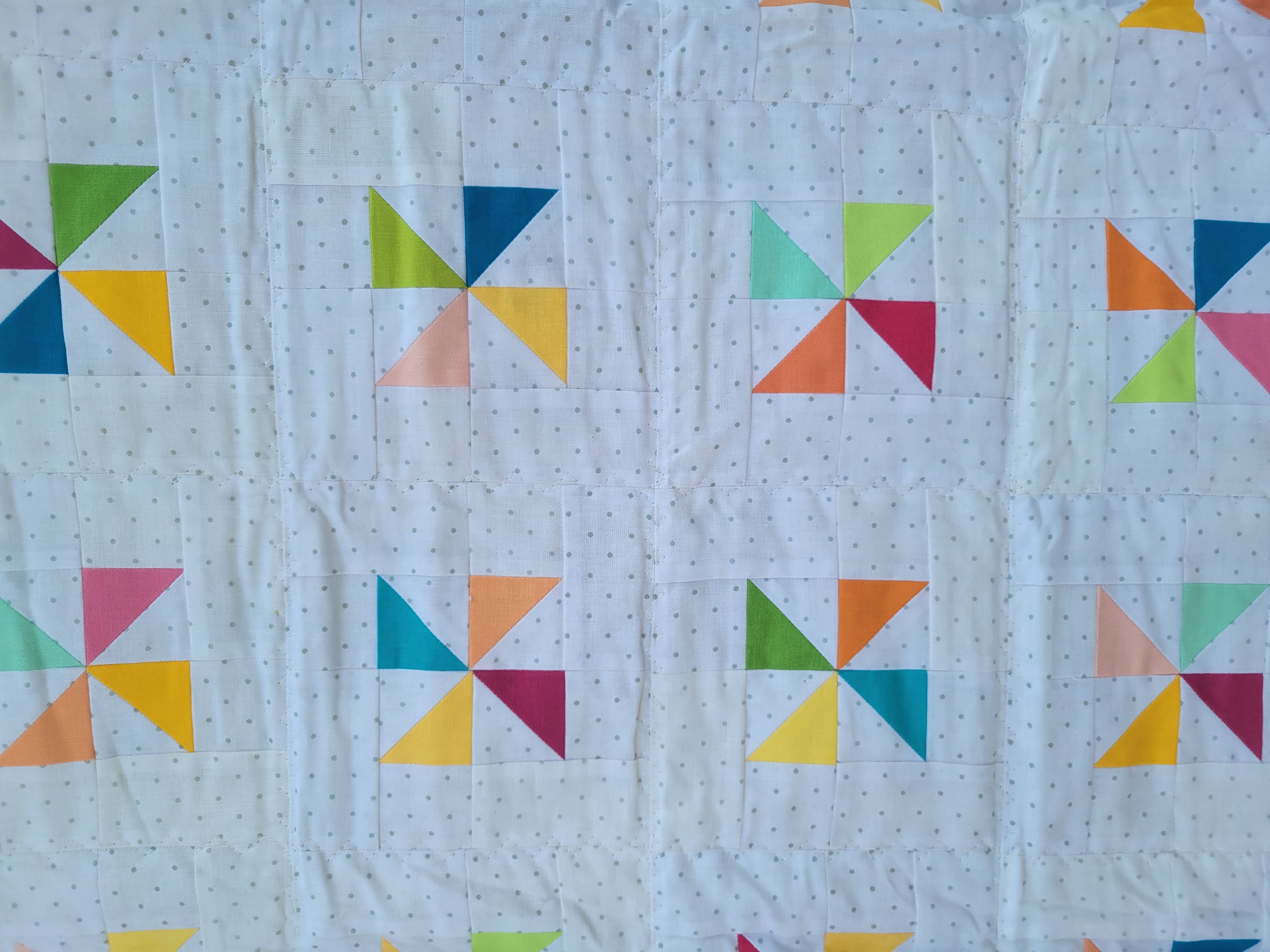 Colorful Pinwheel Quilt