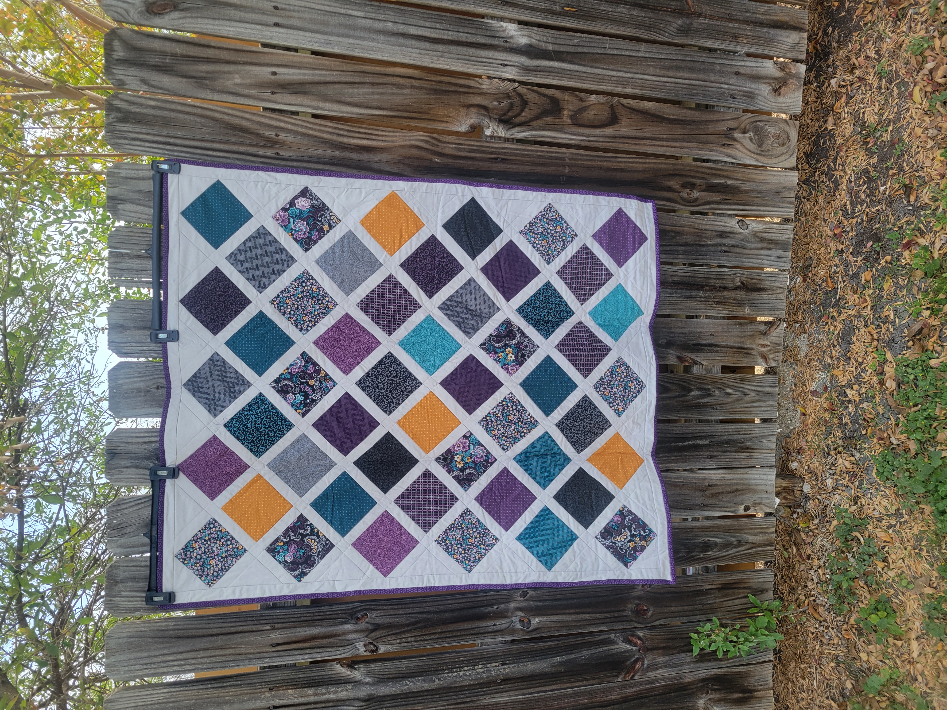 Midnight Soiree Lattice Quilt