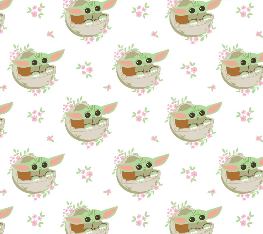 Baby Yoda Pattern Tote Bag