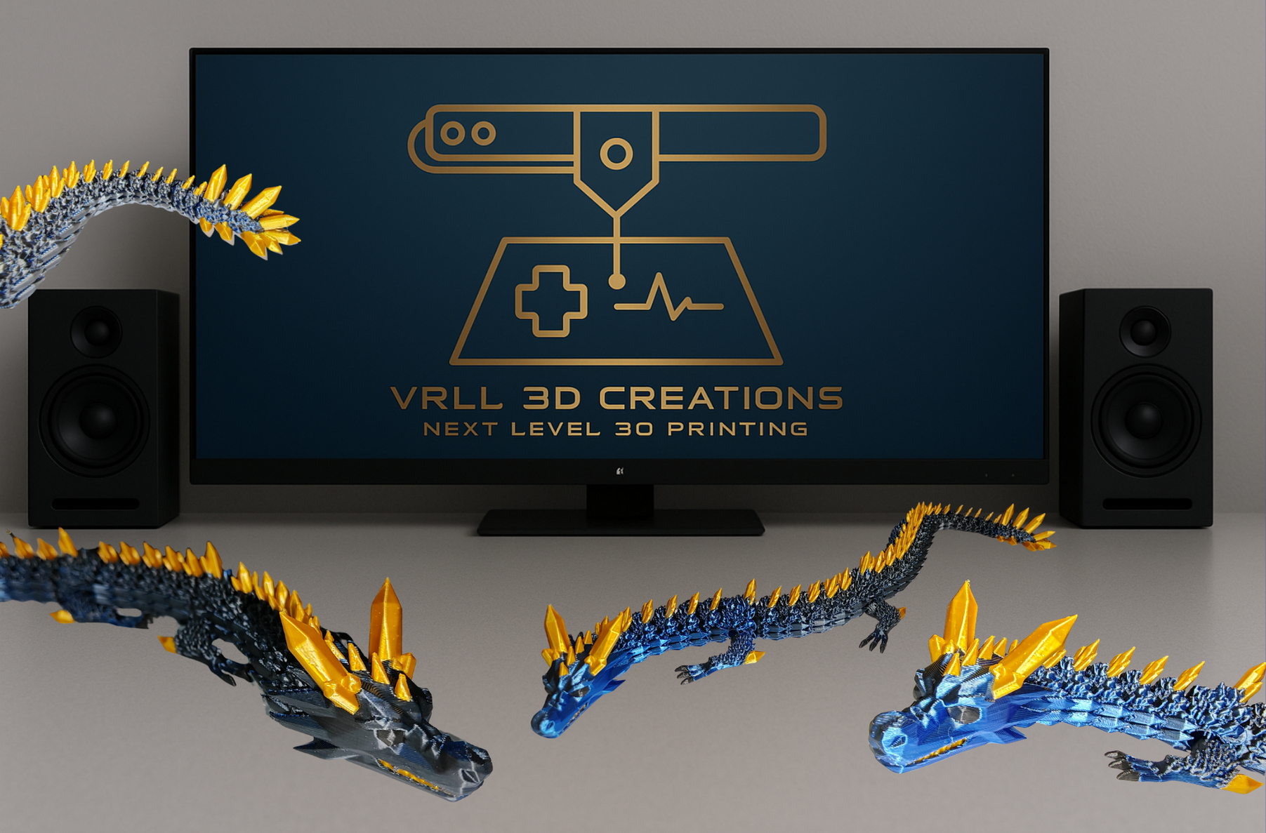 3D Printed Fantasy Dragon 