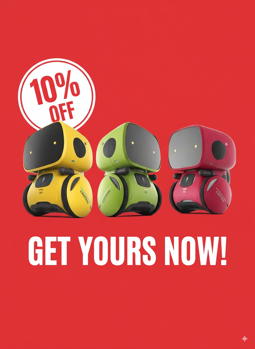 Robots interactivos de colores