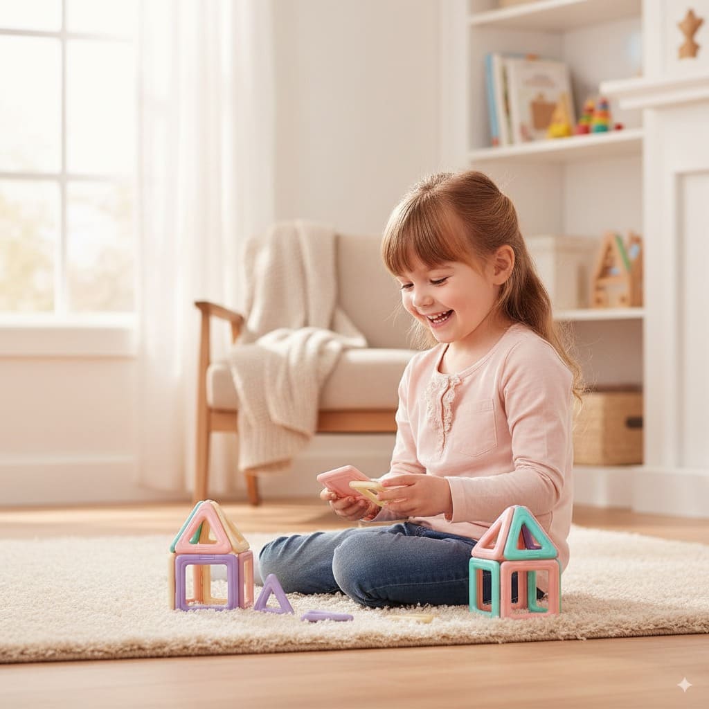 Bloques magnéticos de construcción para niños