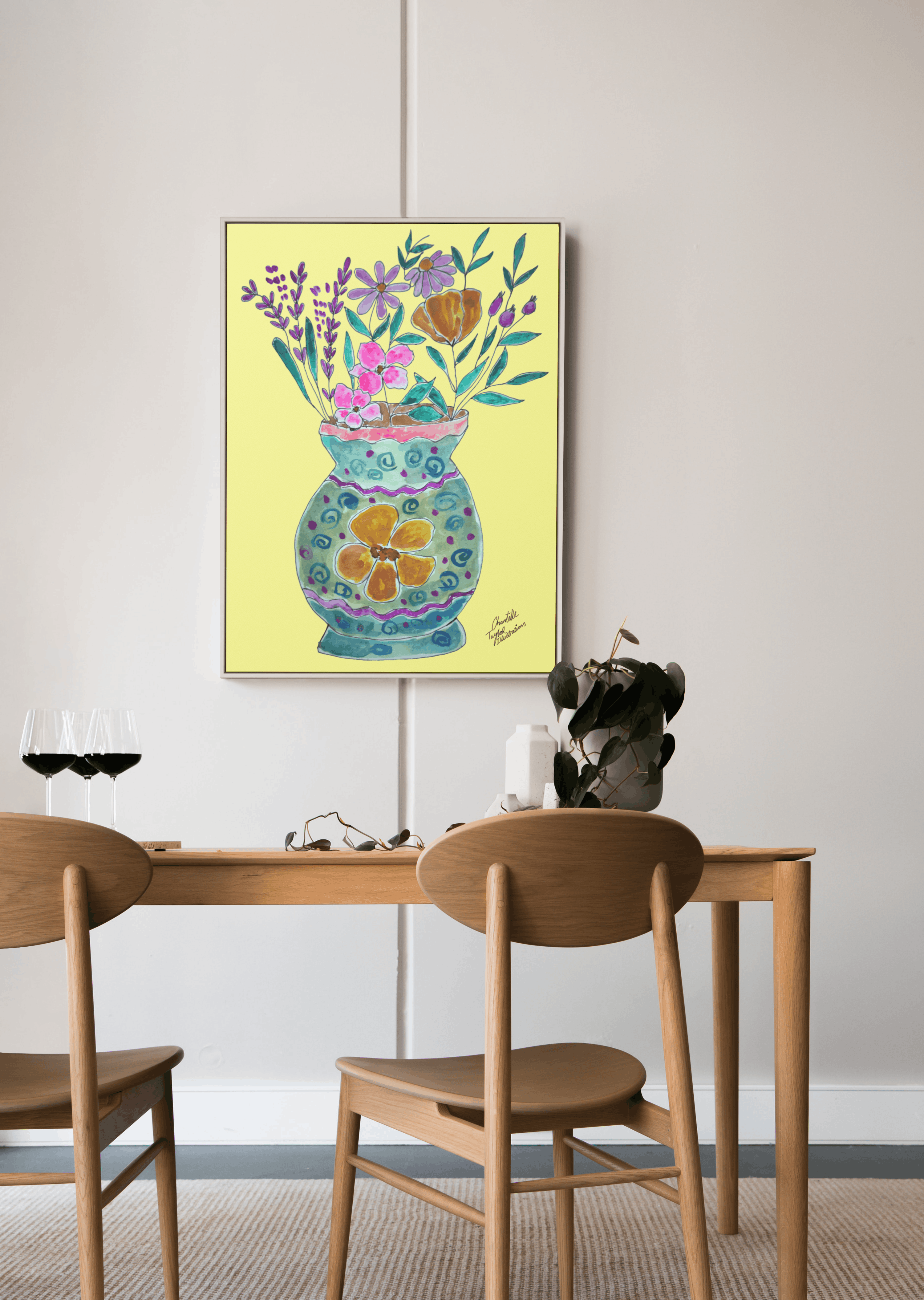 Floral Vase Wall Art