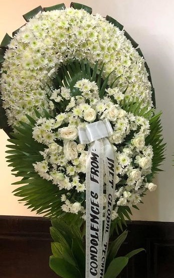 a life well-lived Sympathy Standing Flower Arrangement