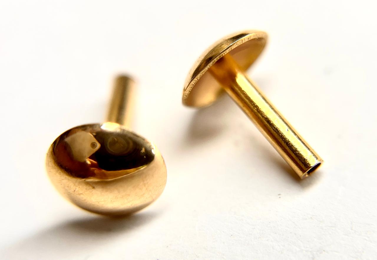 18K Gold Pushback Post